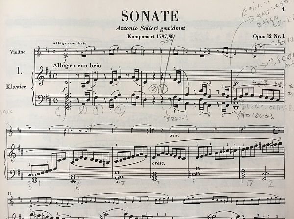 ベートーヴェン：ヴァイオリンソナタ第1番～ピアニストの視点～