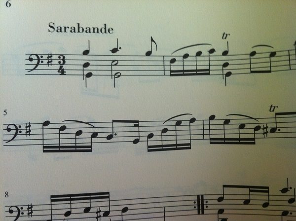 バッハ：無伴奏チェロ組曲第一番サラバンド